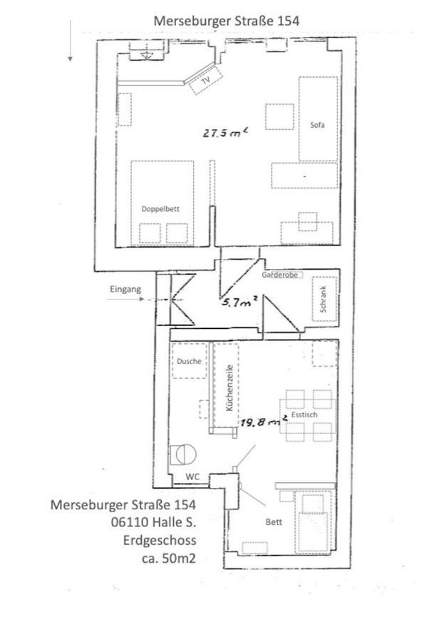 Appartement "Gudrun" Inklusive Parkplatz Halle  외부 사진
